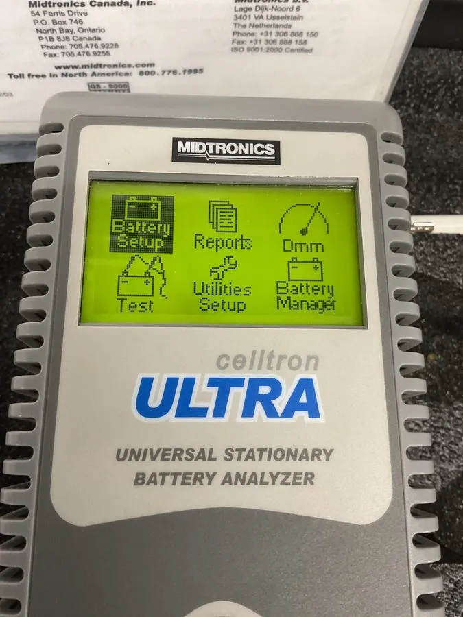 Аккумулятор Midtronics Celltron Ultra Universal Stationary Battery Analyzer CTU-