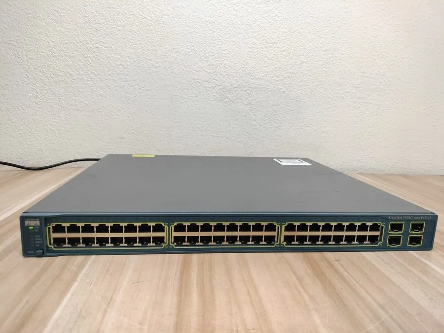 Коммутатор Cisco WS-C3560G-48PS-S 48-Port Gigabit PoE Managed Switch 4 SFP 1U Ra