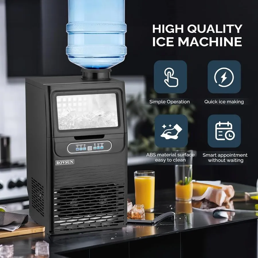 Льдогенератор Portable 70lbs/24H Built-in Commercial Apartment Home Ice Maker Ba — фото лота 1