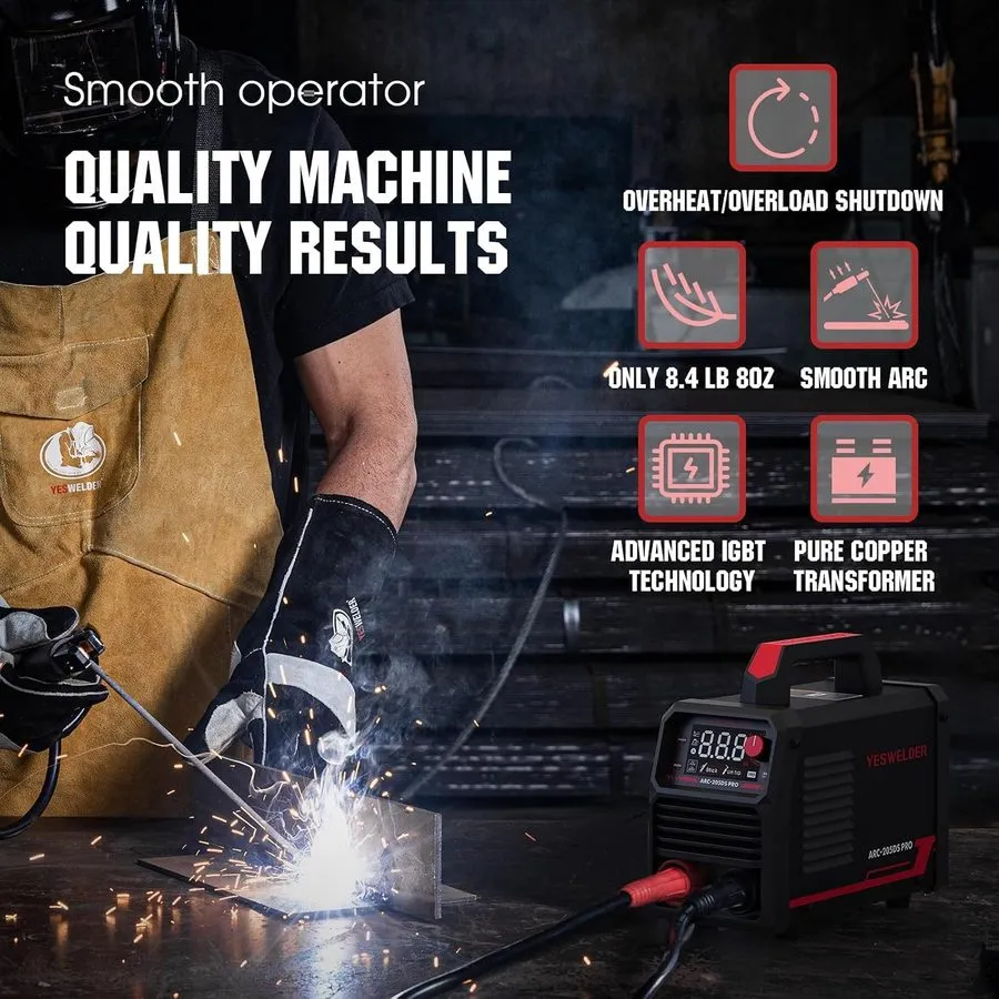 Сварочная горелка 205Amp Stick Welder ARC Welding Machine with Lift TIG Torch — фото лота 1