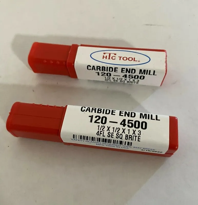 Режущий инструмент HTC Solid Carbide End Mill 1/2" USA Made 4 Flute 120-4500