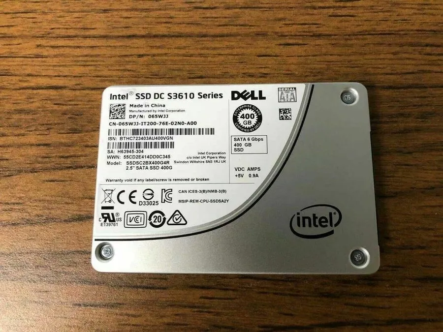 SSD-накопитель 65WJJ DELL INTEL DC S3610 400GB SATA 6Gb/s 2.5" SSD 065WJJ SSDSC2
