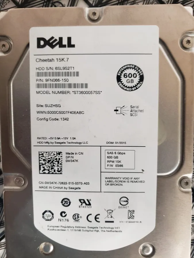 Жёсткий диск ST3600057SS Seagate Cheetah 600GB 15K RPM 6Gb/s 3.5" SAS HDD Hard D