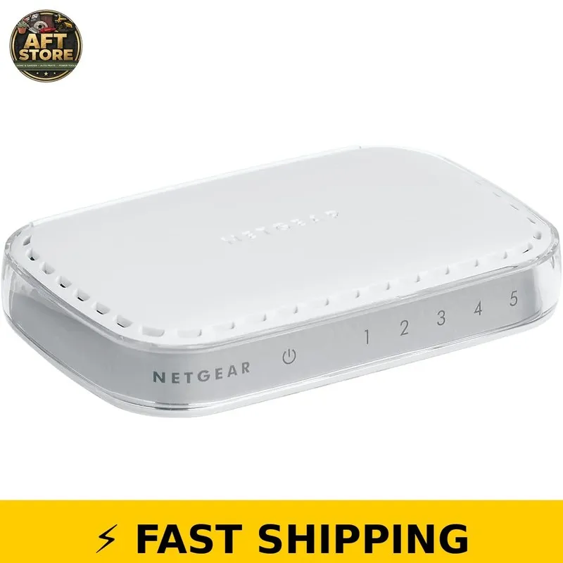 Коммутатор NETGEAR 5-Port Gigabit Ethernet Switch (GS605NA) -fast