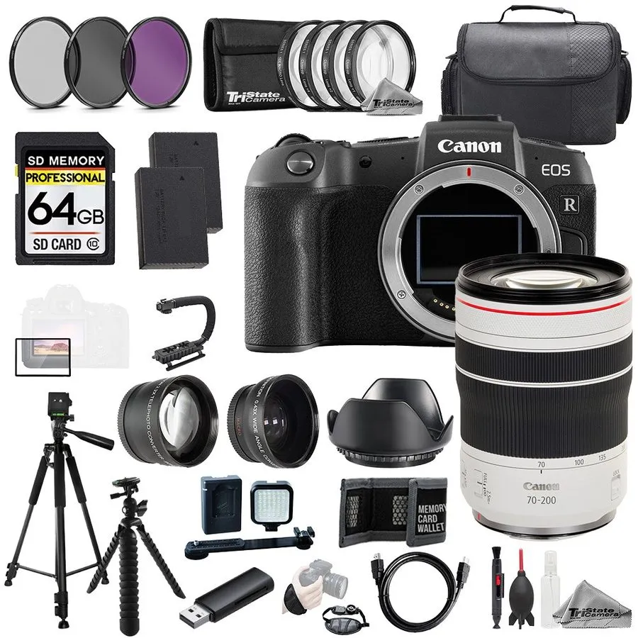 Объектив Canon EOS R8 + Canon RF 50mm f/1.8 STM Lens+64GB+ExtBat+9PCFltr-MEGAKit