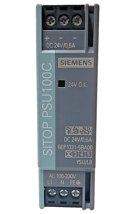 Блок питания Siemens SITOP PSU100C 6EP1331-5BA00 24VDC 0.6A DIN Rail Power Suppl