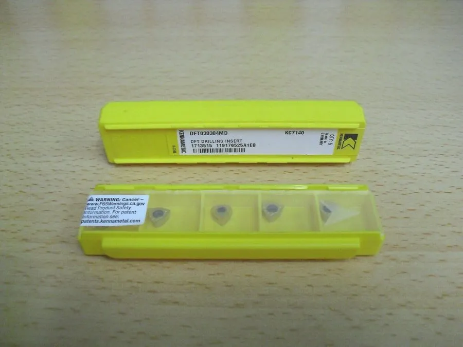 Режущий инструмент Kennametal DFT030304MD Carbide DFT Drilling Insert KC7140