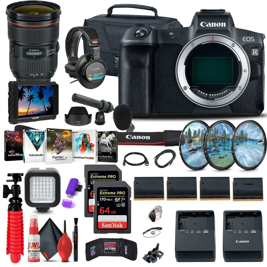 Фотокамера Canon EOS R Mirrorless Camera (3075C002) + Canon RF 24-70mm + More