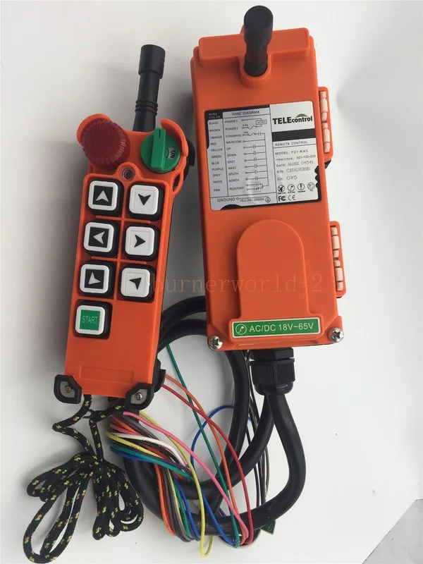 Таль F21-E2 6 Buttons 1 Speed Industrial Wireless Hoist Crane Remote Control Swi