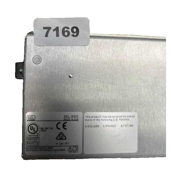 Реле защиты Ship SEL-551C OVERCURRENT RELAY RECLOSING 125/250V 0551C0CX632X