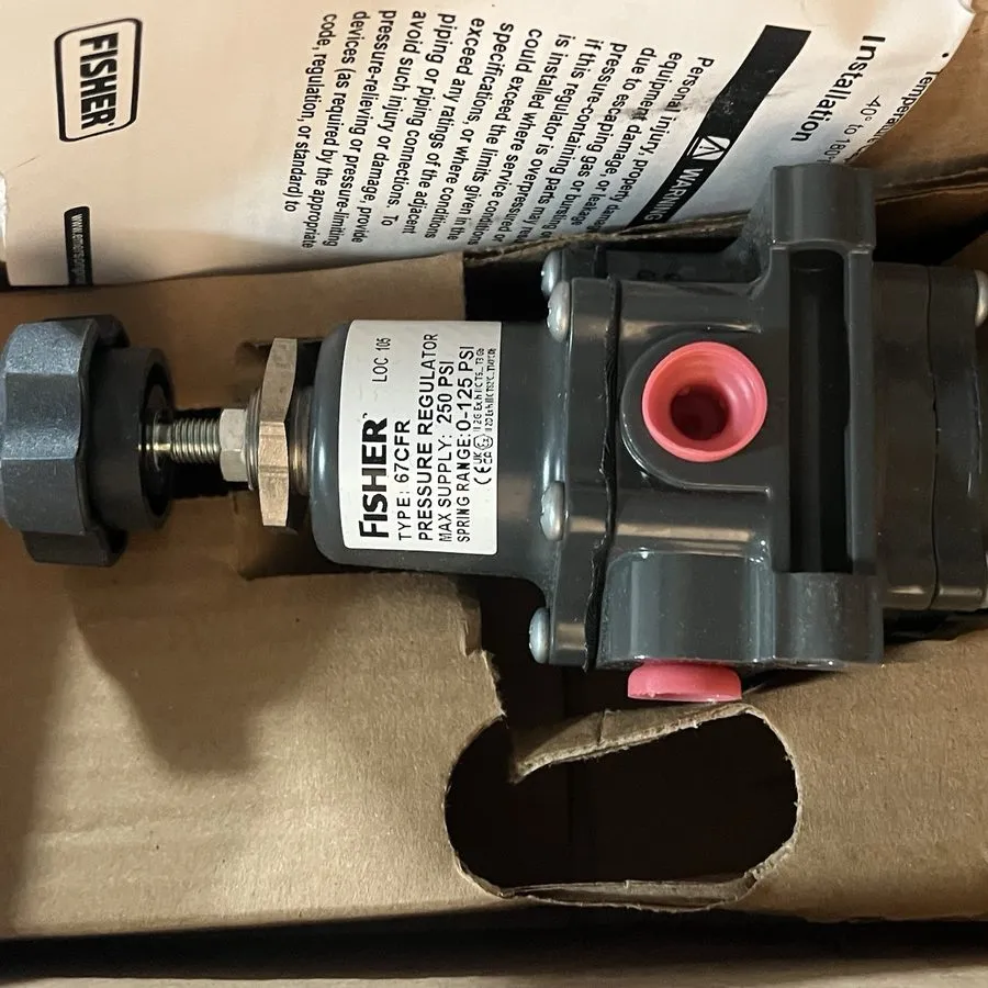 Трубопроводная арматура Fisher 67CFR Filter Pressure Regulator 0-125 PSI 67CF-16 — фото лота 1