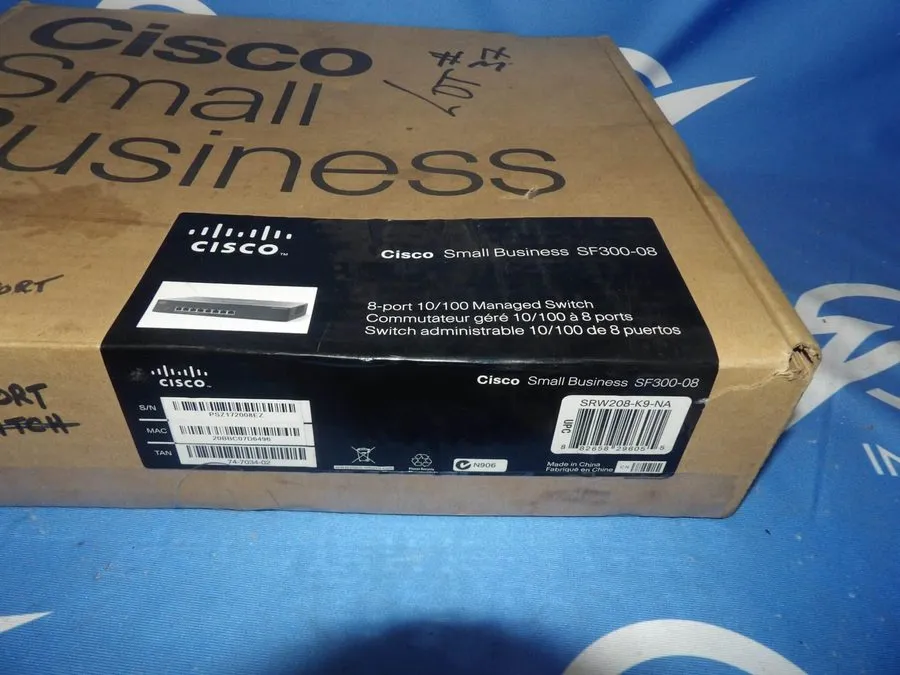 Коммутатор Cisco 8 port 10/100 managed ethernet switch SF300-08