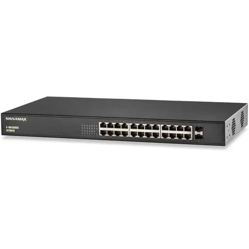 Коммутатор SIGNAMAX SC10010 C-100 24 Port Gigabit PoE+ Switch 2SFP