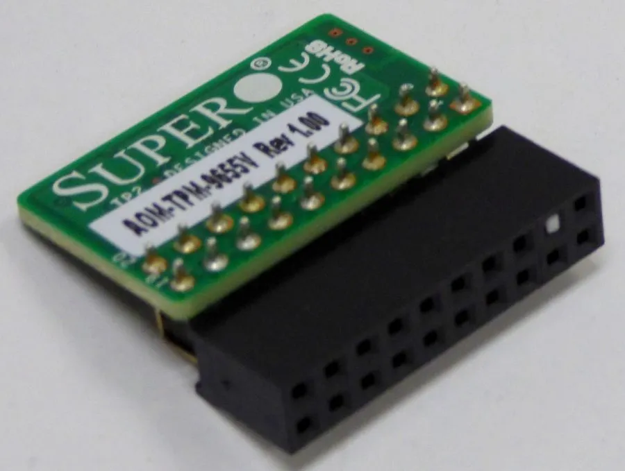 Модуль TPM Supermicro Vertical TPM 1.2 Security Module w/ Infineon 9655 AOM-TPM-