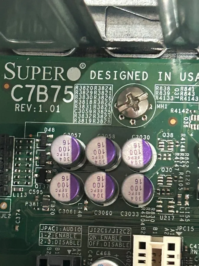 Материнская плата Supermicro C7B75 Motherboard Intel i5-3570 3.4GHz CPU 8GB RAM 
