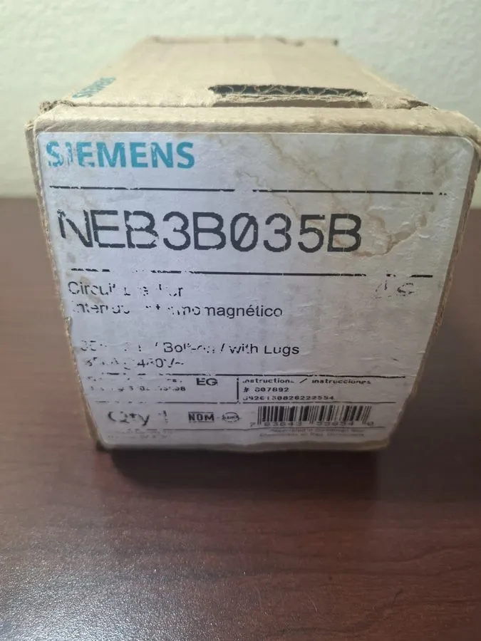 Автоматический выключатель Siemens NEB3B035B 35A 3-Pole 480V Bolt-On Circuit Bre — фото лота 1