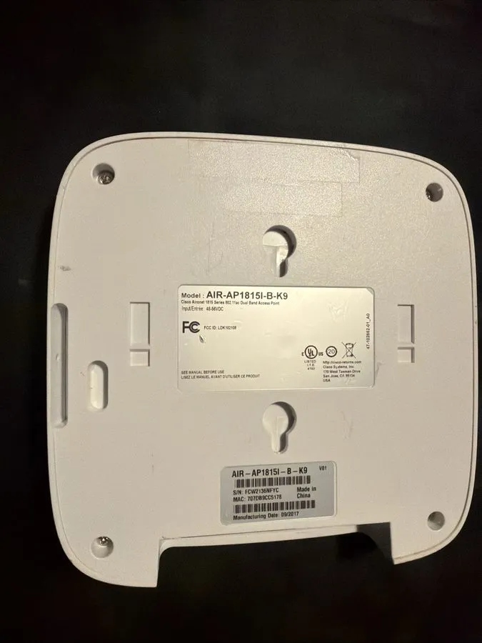 Точка доступа Wi-Fi Cisco Aironet Series Access Point AIR-AP1815I-B-K9 802.11ac 