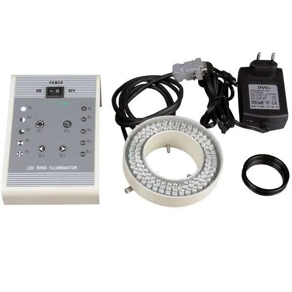 Микроскоп 165mm WD 3.5-45x Zoom Stereo Trinocular PCB Watch Microscope w Circula — фото лота 2