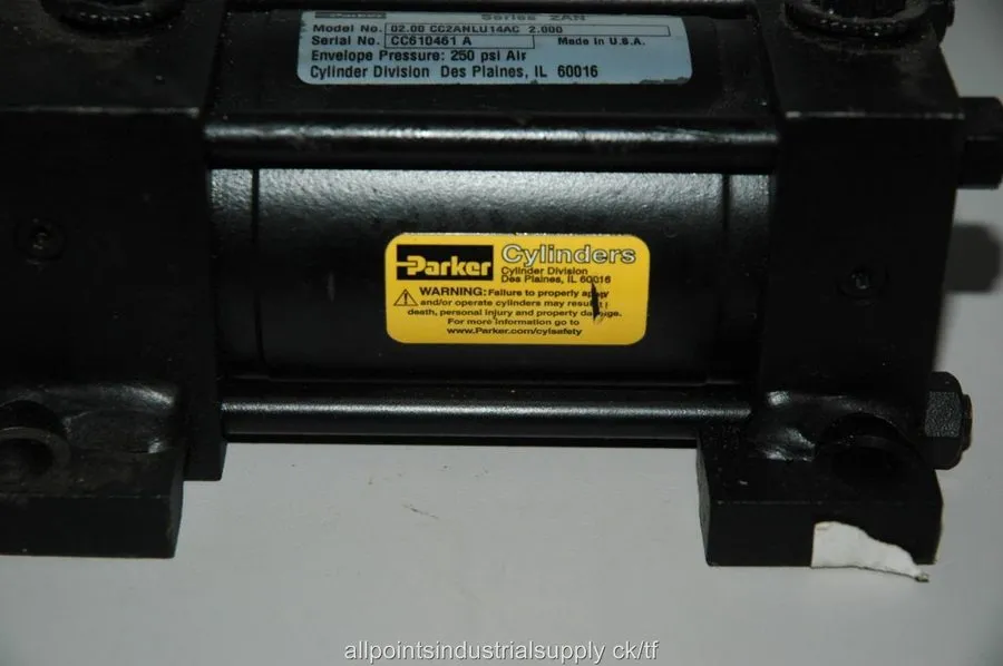 Пневмоцилиндр Parker 02.00 CC2ANU14AC 2.000 Pneumatic Cylinder 2" Bore 2" Stroke — фото лота 2