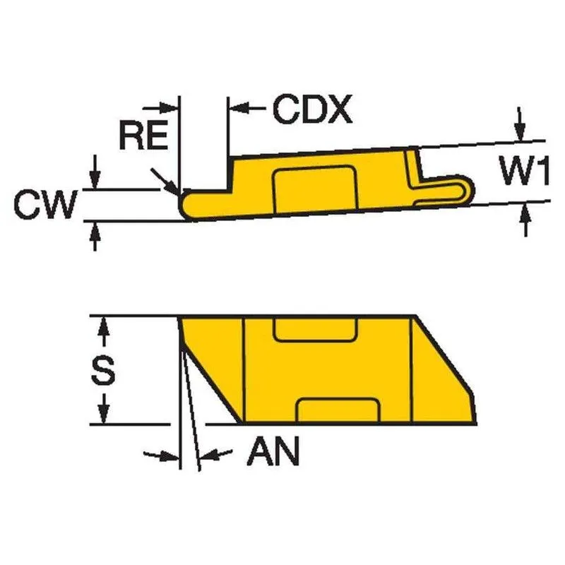 Режущий инструмент Sandvik Coromant TLR3031R 1125 Carbide Grooving Insert