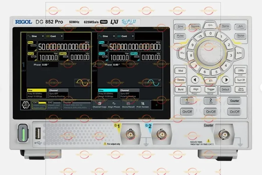 Генератор сигналов 7'' Touch Screen RIGOL DG852 Pro 50MHz Dual Channel Arbitrary — фото лота 2