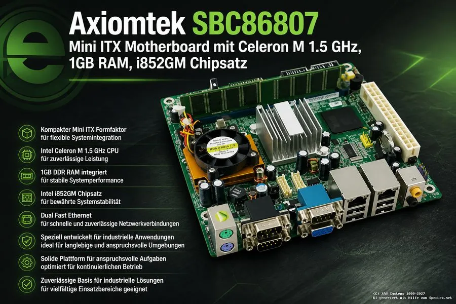 Плата Axiomtek SBC86807 V2.0 industrial board with 90 days — фото лота 1