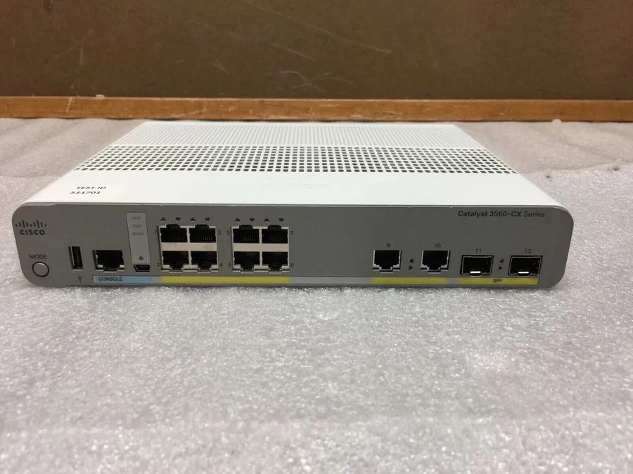 Коммутатор Cisco Catalyst 3560-CX WS-C3560CX-8TC-S Fanless 8-Port Switch IOS15