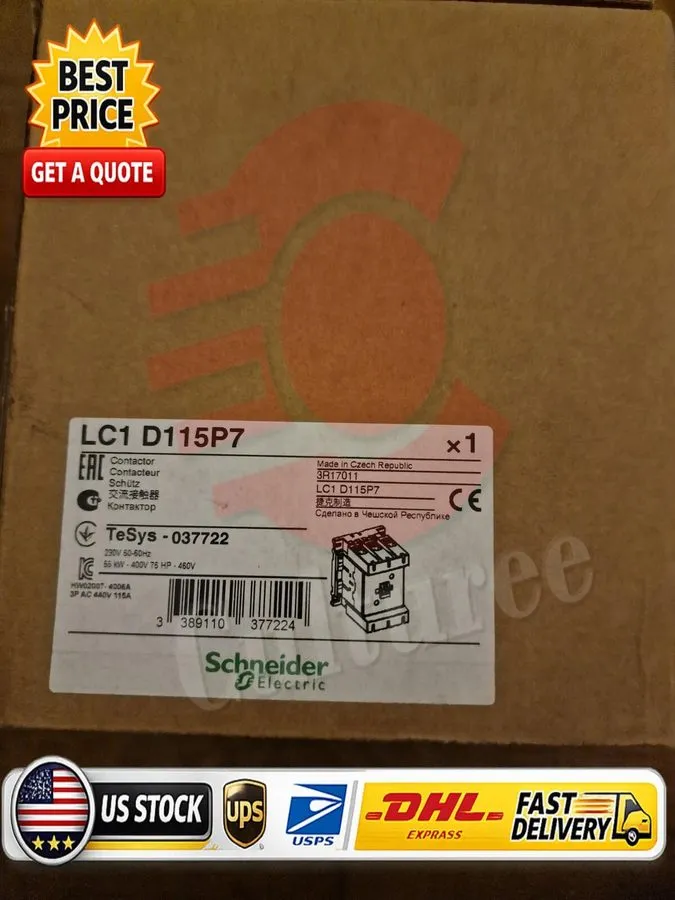 Контактор Schneider Electric Contactor LC1D115P7 / TeSys 037722