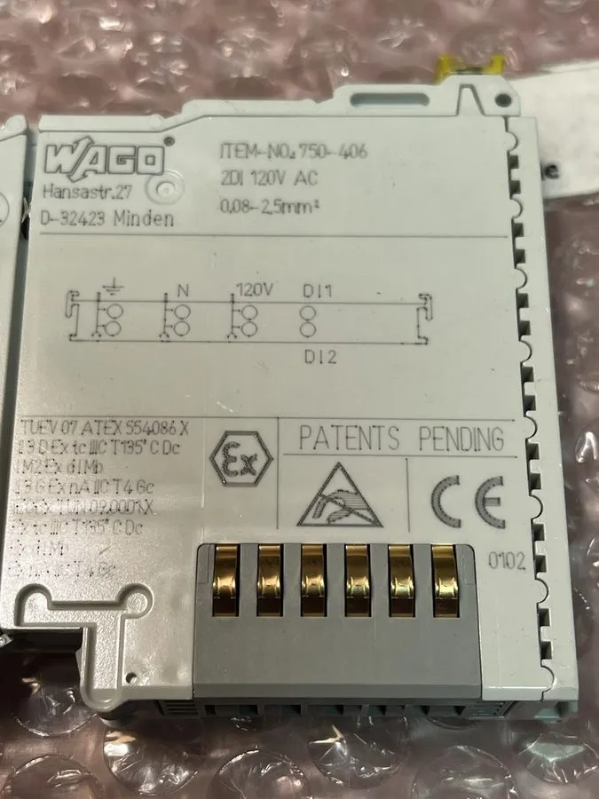 ПЛК WAGO 750-406 2D1 120VAC PLC MODULE