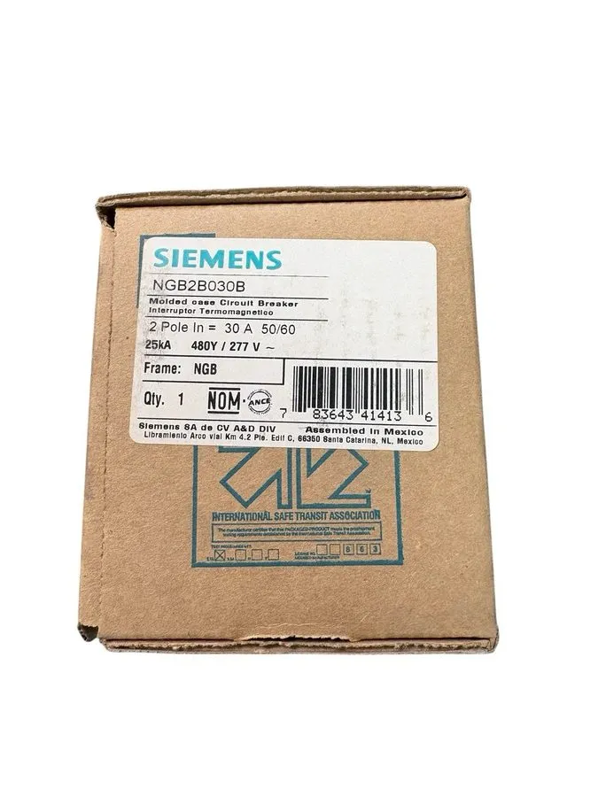 Автоматический выключатель TAKEOUT SIEMENS NGB NGB2B030B 2 POLE 30 AMP 480V CIRC