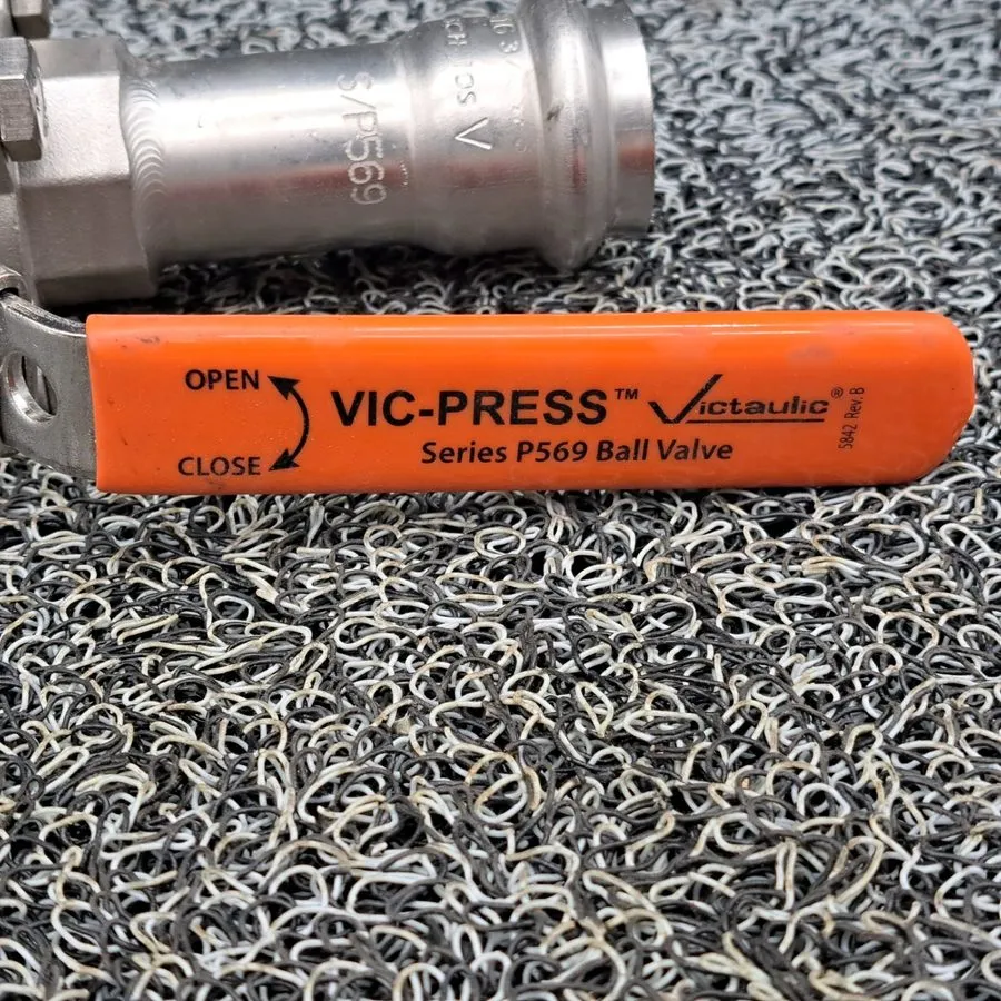 Клапан VICTAULIC VIC-PRESS S/P569. 3/4" Stainless Body Ball Valve WITH/ Stainles — фото лота 2