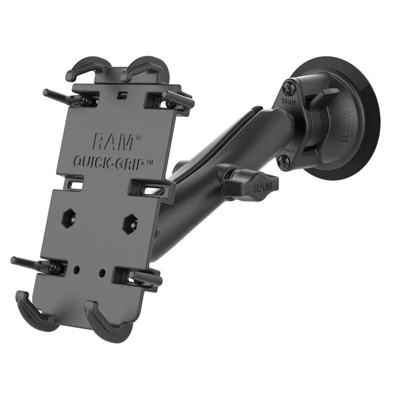 Вакуумная присоска RAM Mount Quick-Grip XL Long Arm Suction Cup Phone Mount RAM- — фото лота 1