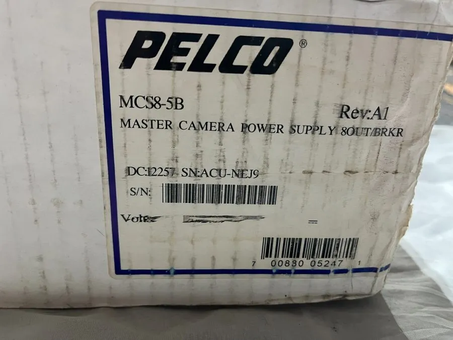 Блок питания Pelco MCS8-5B Master Camera Power Supply 5A 8 Outputs w/ Circuit Br