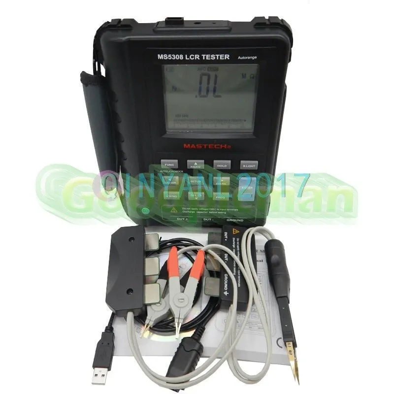 Тестер MASTECH MS5308 Handheld Portable LCR Meter 100K Hz RS232 Serial/Parallel