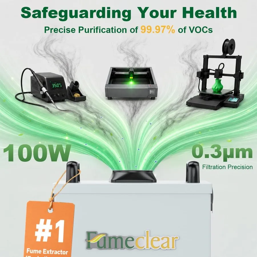 Дымоуловитель FC-100A Fume Extractor with Remote and 3-Stage Filtration System