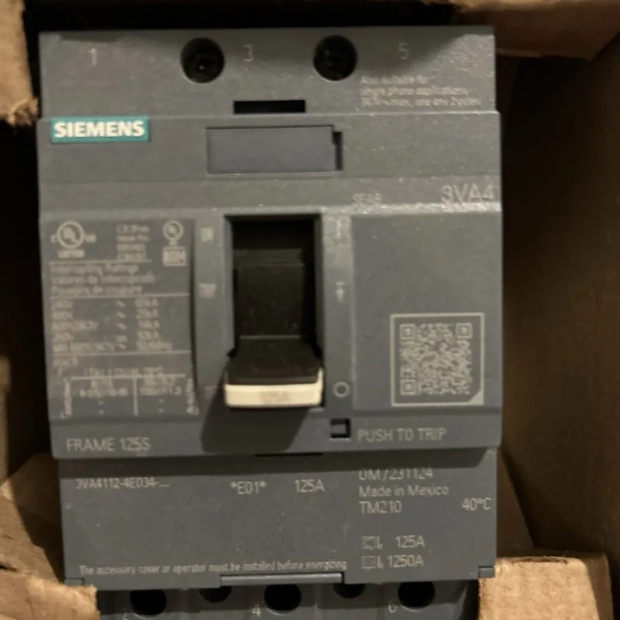 Автоматический выключатель Siemens 3VA4120-4ED34-0AA0 3p 20a Circuit Breaker Fra