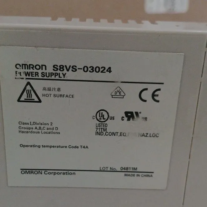 Блок питания OMRON S8VS-03024 24VDC 1.3A 30W DIN Rail Power Supply w/ LED Indica