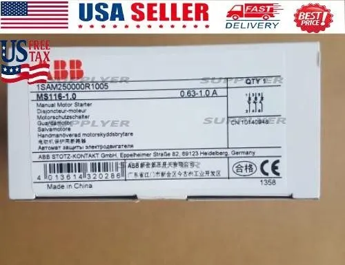 Автоматический выключатель ABB MS116-1.0 (0.63-1.0A) Motor Protection Circuit Br
