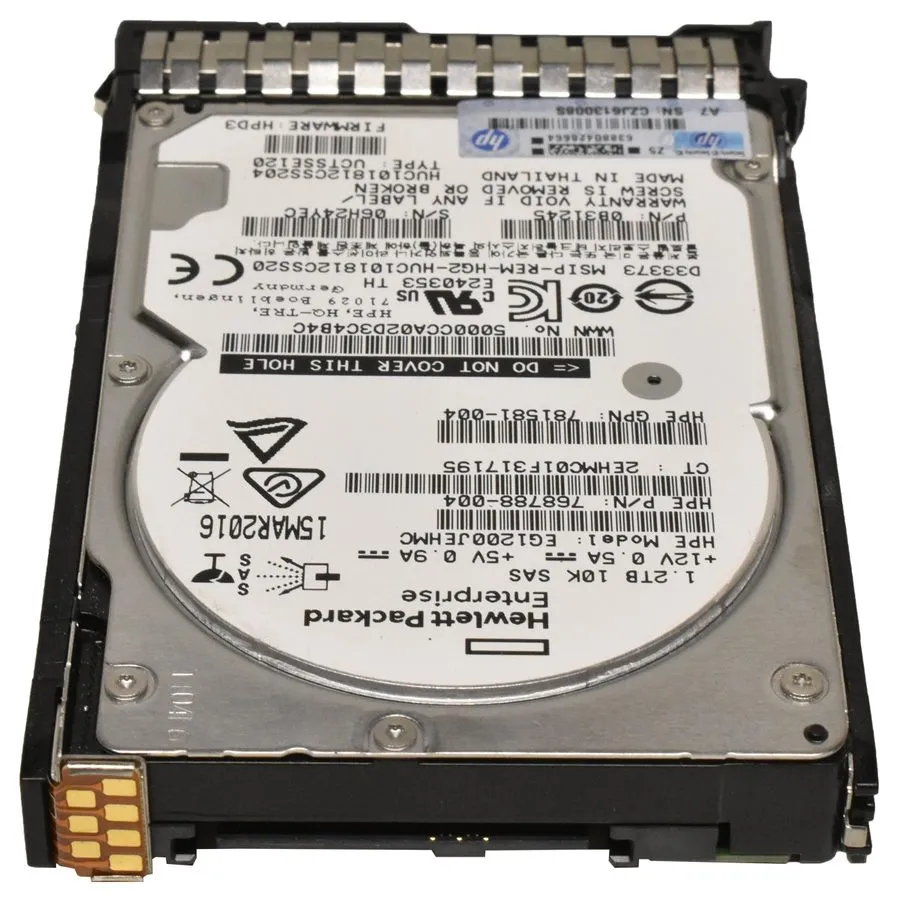 Жёсткий диск HP 781578-001 1.2TB 10K 12Gbps 2.5'' SAS Hard Disk Drive HDD SC Tra — фото лота 1