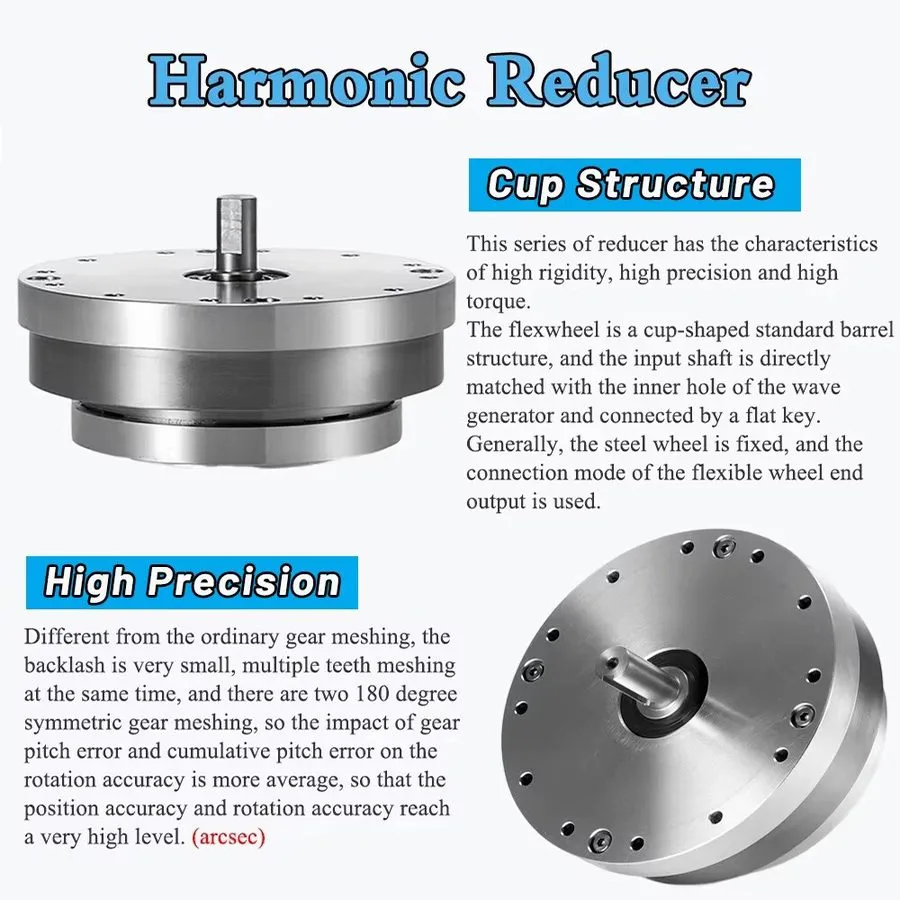 Редуктор High Precision Harmonic Drive Reducer Input Shaft Type Harmonic Gearbox — фото лота 2
