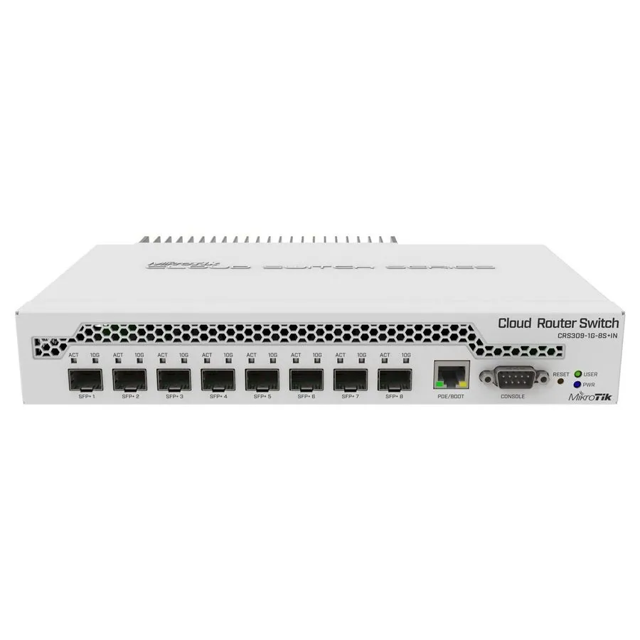 Коммутатор MikroTik CRS309-1G-8S+in 272 x 191 x 44 mm, White
