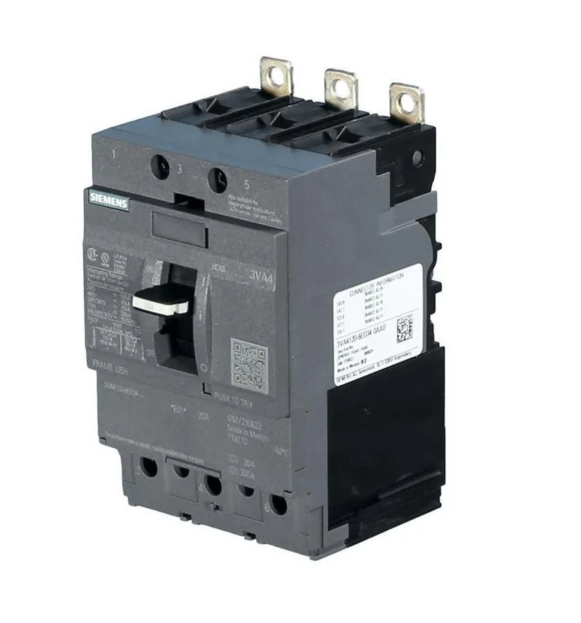 Автоматический выключатель 1 Siemens 3VA4130-6ED34-0AA0 480V 3-Pole Circuit Brea