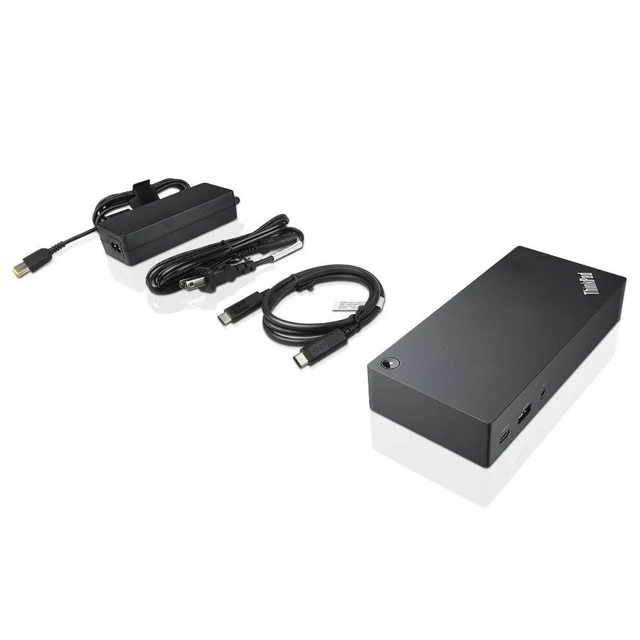 Док-станция Lenovo ThinkPad 90W OneLink+ Dock Laptop Docking Station P/N: 40A400 — фото лота 1