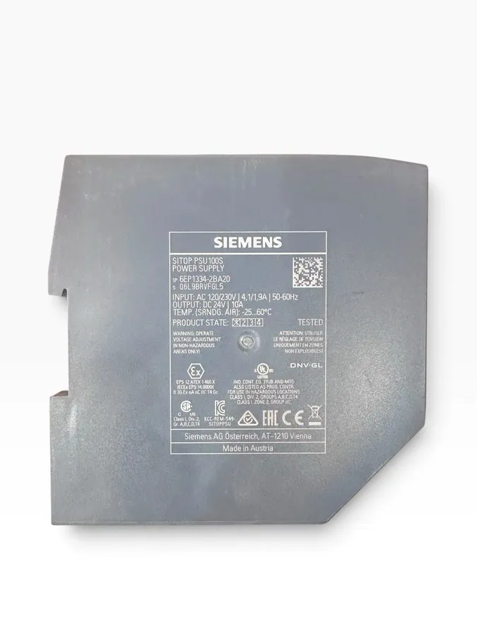 Блок питания Siemens 6EP13332BA20 SITOP PSU100S Power Supply 24VDC 5A — фото лота 1
