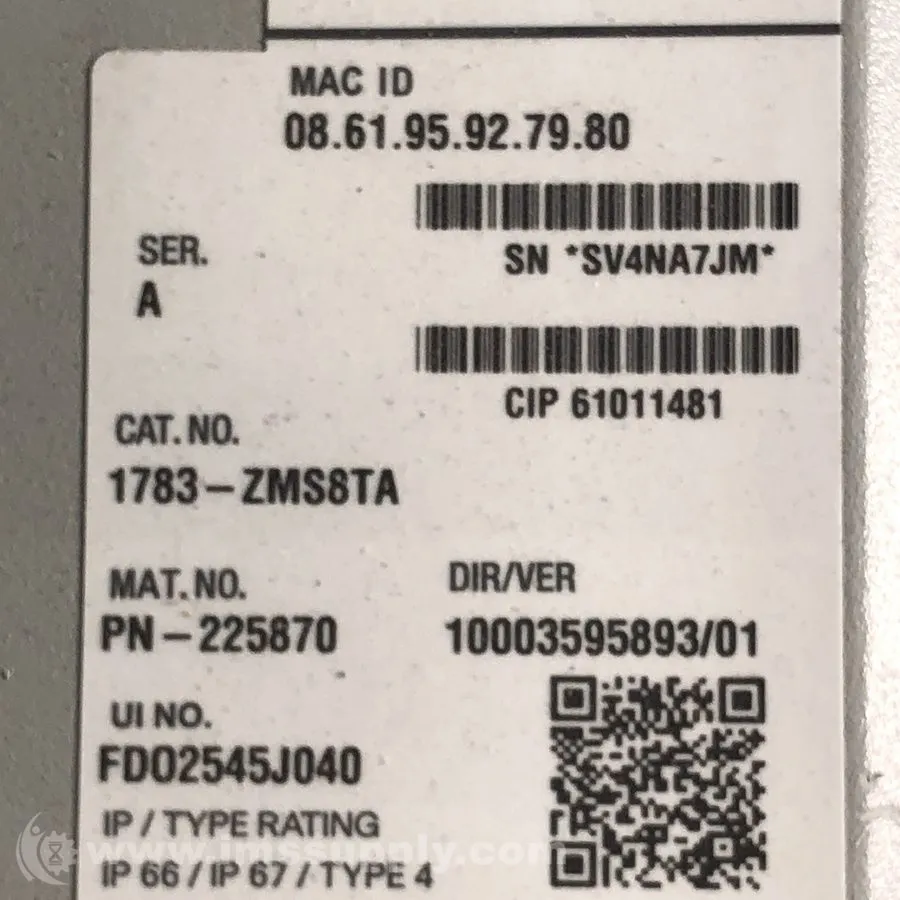 Коммутатор Allen Bradley 1783-ZMS8TA /A ArmorStratix 5700 Ethernet Managed Switc