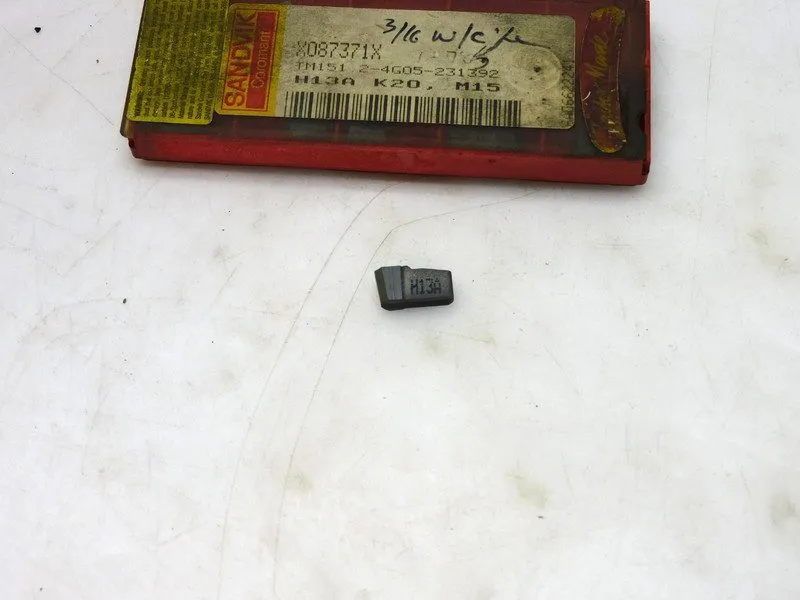 Режущий инструмент SANDVIK X087371X CARBIDE INSERT TM151.2-4G05-231392 GRADE H13