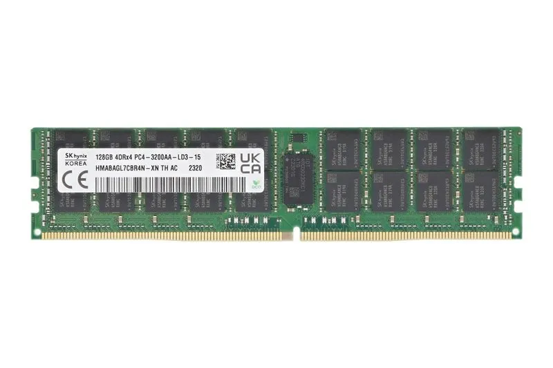 Модуль памяти Hynix 128GB PC4-3200AA-L 4D4x4 ECC HMABAGL7CBR4N-XN 3 Year — фото лота 1