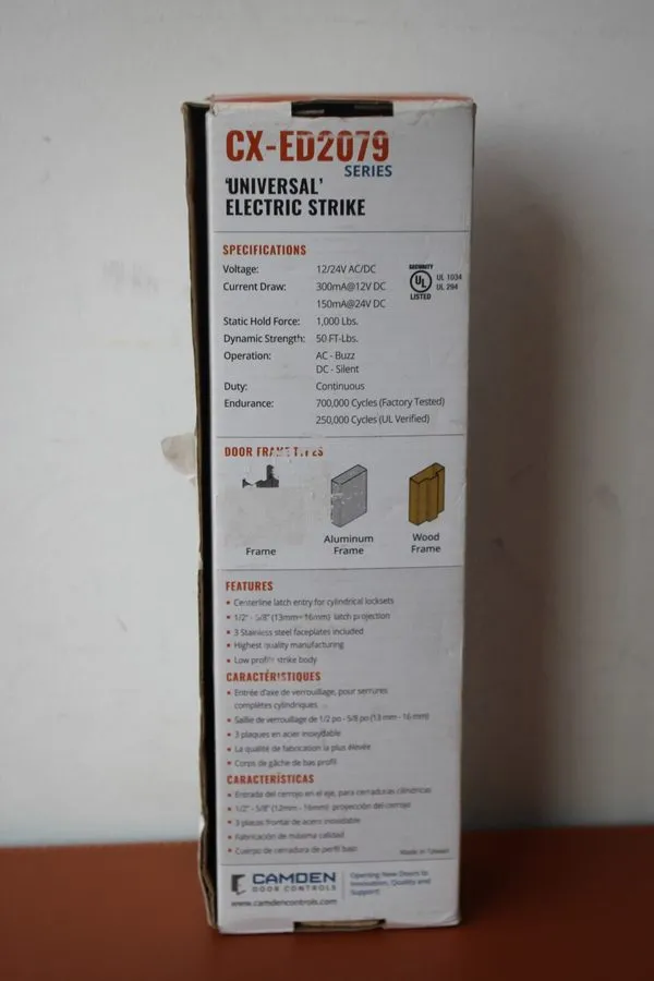 Оборудование видеонаблюдения Camden CX-ED2079 Universal Electric Strike Door Loc