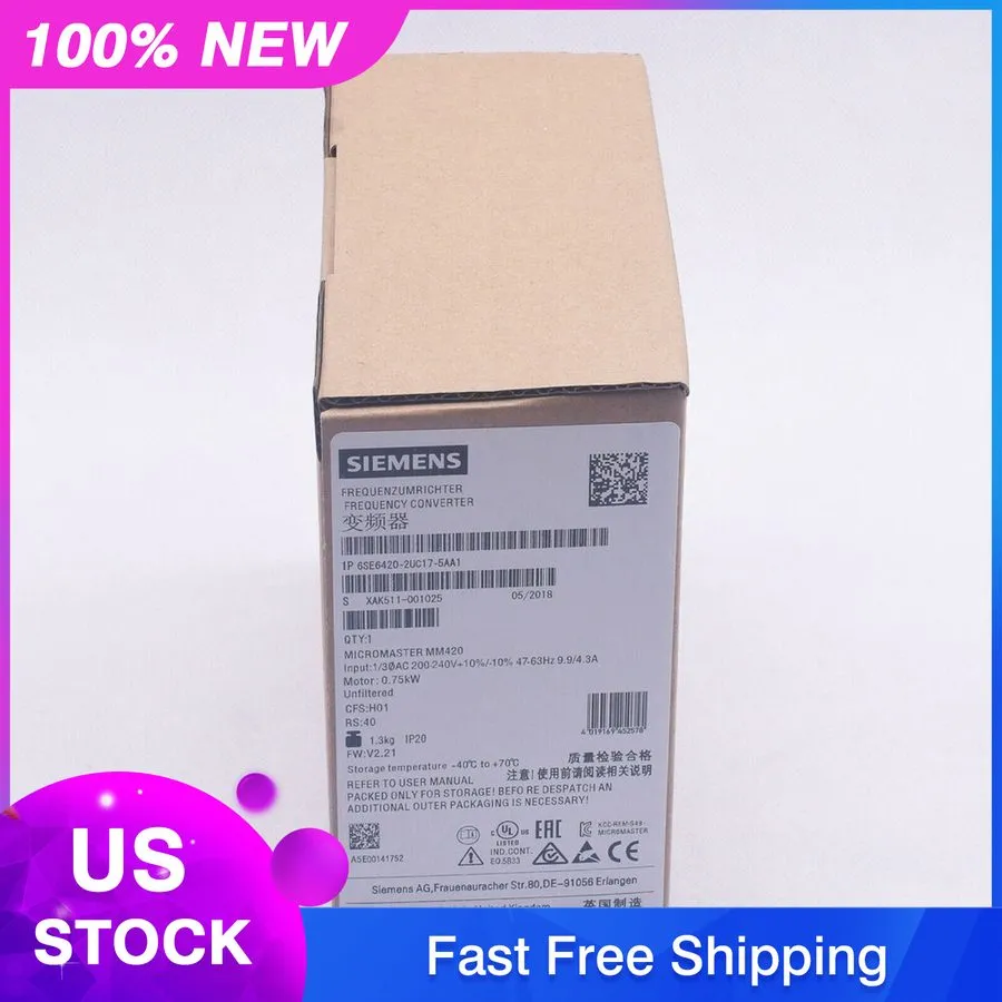 Частотный преобразователь Siemens 6SE6420-2UC17-5AA1 MICROMASTER420 without filt