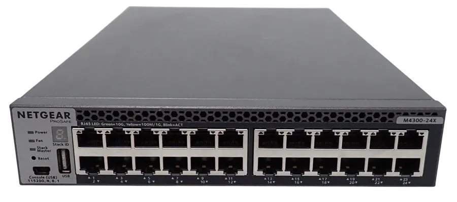 Коммутатор Netgear M4300-24X 24 Port 10G Managed Switch (XSM4324CS-100NES)